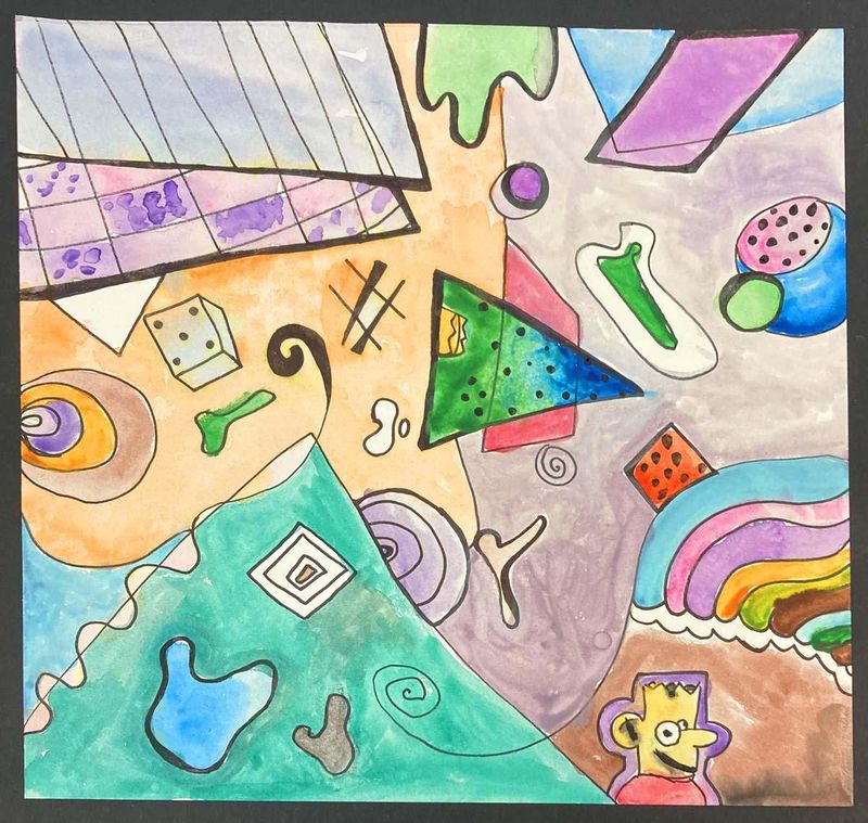 "Bart" by Alyssa Gargano, one of the works featured in the Leesburg Arts Center exhibition of works created by its summer camp participants.