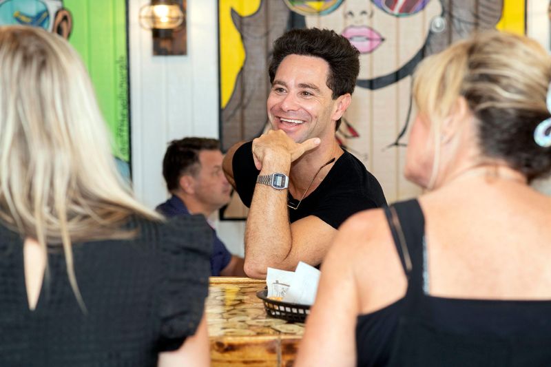 Sasha Farber of 'Dancing with the Stars' out hanging with his fans on