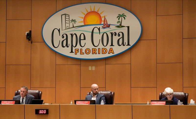The eight member Cape Coral city council hosted its meeting Wednesday, July 23, 2025.