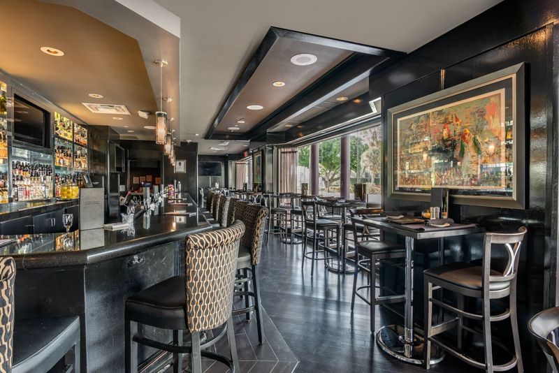 The bar area at Morton's in West Palm Beach.