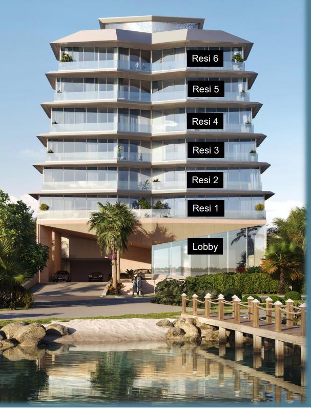 An artist's rendering of the new Beach Sound condominium complex on Jupiter Island.