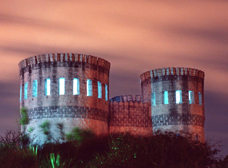 Castle Otttis, located on Florida A1A north of St. Augustine, photographed at dusk on Dec. 30, 1997.