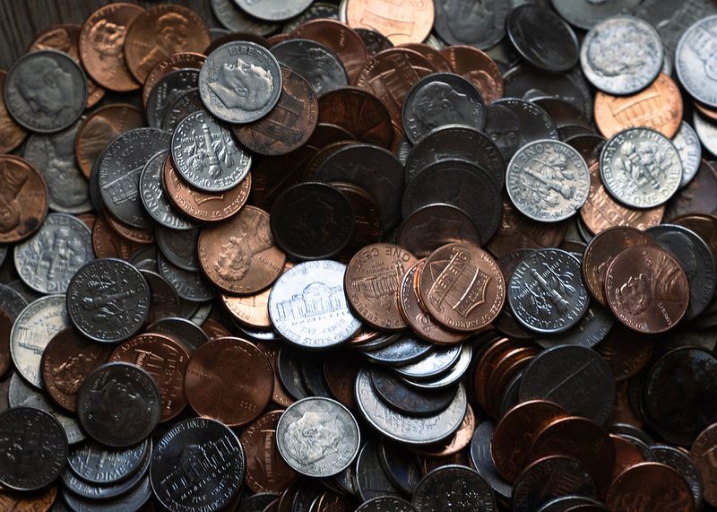 Coins are seen in this illustration photo taken Aug. 5, 2025. (Tyler Orsburn/News Herald)