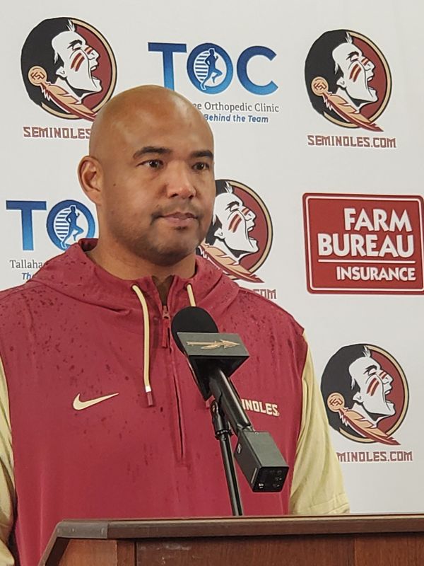 Florida State football coordinators Gus Malzahn, Tony White media availability