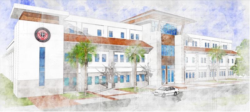 Rendering of Jupiter Christian School's new planned campus along Indiantown Road in Jupiter.