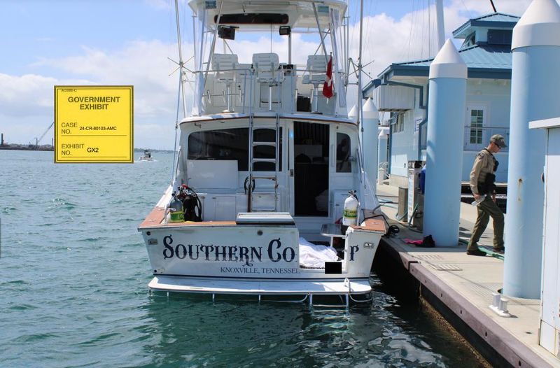 Dustin McCabe's boat, Southern Comfort, appears in an undated photo.