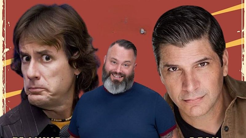 Catch funny guys Frankie Paul, Jesse Chadeusz and Dean Napolitano in Fruitland Park Friday night.