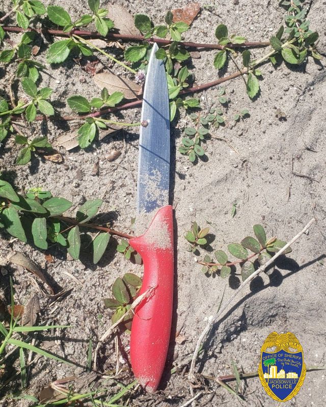 This is the knife the Jacksonville Sheriff's Office said was being wielded by a man shot and killed by police on Aug. 13.