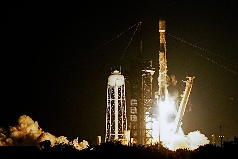 A SpaceX Falcon 9 rocket lifts off at 11:50pm Eastern from Kennedy Space Center August 21, 2025. Its cargo is the X-37B space plane, on its eighth orbital mission for the US Space Force. Craig Bailey/FLORIDA TODAY via USA TODAY NETWORK