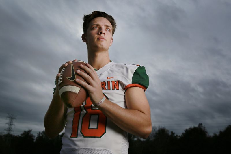 Mandarin High School quarterback Carson Beck was named the Florida Times-Union's All First-Coast offensive player of the year for 2018. [Bob Self/Florida Times-Union/File]