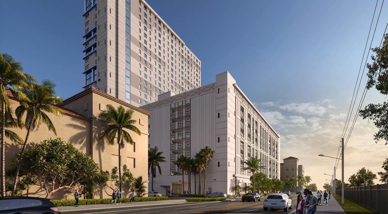Palm Beach Atlantic University’s new plan for a dormitory tower and parking garage on its West Palm Beach campus calls for the garage to be nine stories tall.