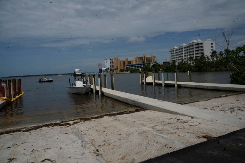 The Punta Rassa Boat Ramp in Fort Myers is seen on Monday, Aug. 25, 2025. The boat ramp opened recently after being closed since Hurricane Ian.