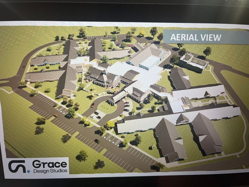 Renderings of a 120-bed veterans' nursing home slated for Golden Gate Parkway and Collier Boulevard. The project involves the county and both the state and U.S. Department of Veterans Affairs