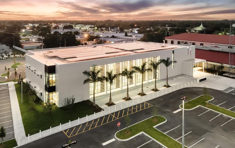 Lakewood Ranch-based Halfacre Construction Company's new South County Courthouse in Venice was recently awarded a LEED (Leadership in Energy and Environmental Design) Silver Award for design, construction and operations that improve environmental and human health. The $26 million project, completed in 2022, included rooftop solar panels, LED lighting, energy management systems, car charging stations, and stormwater improvements. “Achieving LEED Silver for this project is a significant milestone, and we remain committed to building a better environment for generations to come,” Halfacre VP Rick Milhoan said.