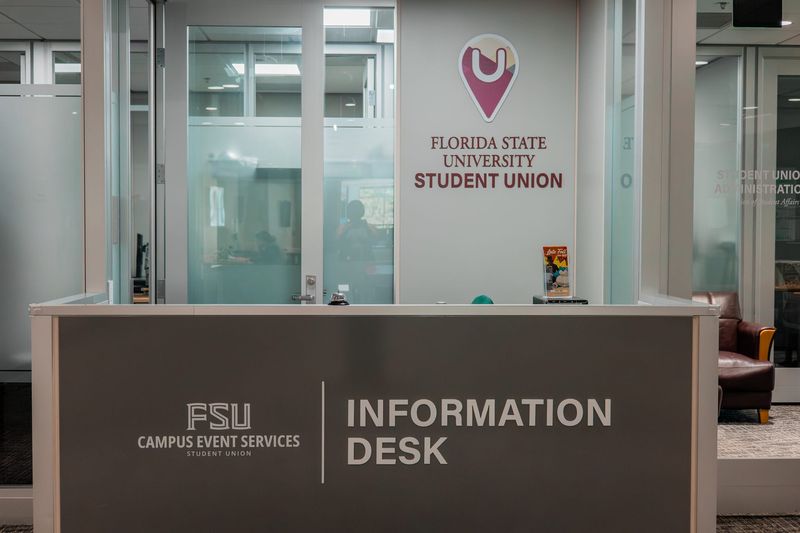 Information desk at FSU Campus Event Services