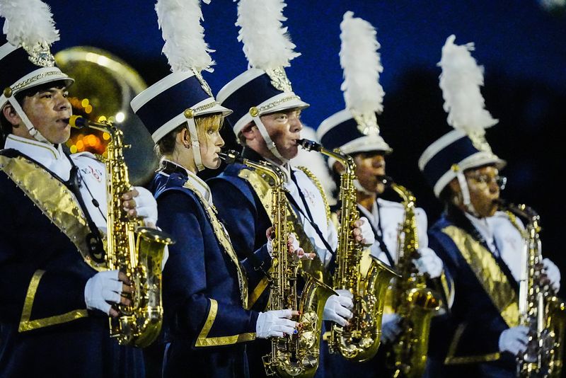 The Eau Gallie band performs at halftime of the game against Heritage September 5, 2025. Craig Bailey, FLORIDA TODAY via USA TODAY NETWORK