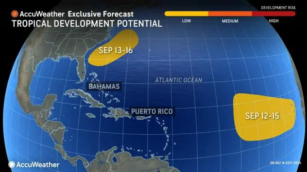 AccuWeather predicts that several tropical waves will push off the African coast over the next few weeks.