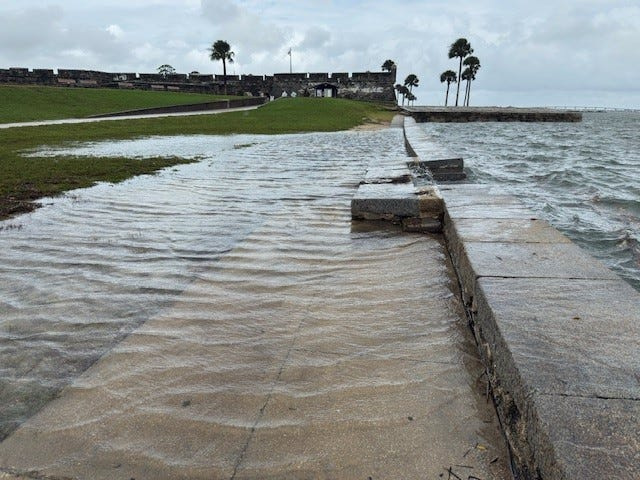 The seawalls near the Castillo de San Marcos are getting a $30 million upgrade. They'll be raised and repaired.