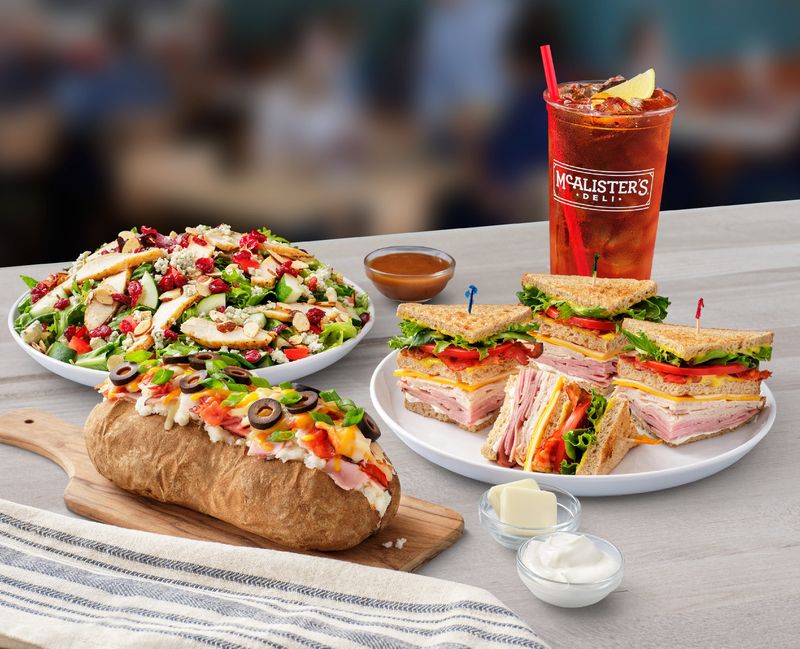 A variety of sandwiches, soups, salads, sides and more are on menu at McAlister's Deli.
