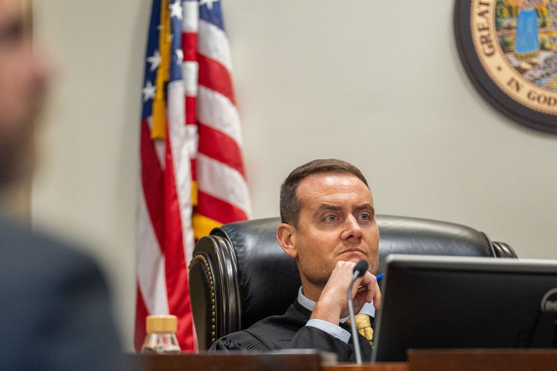 Judge Lance Neff listens to the State Attorney’s Office speak on the case against Phoenix Ikner on Wednesday, Sept. 10, 2025.