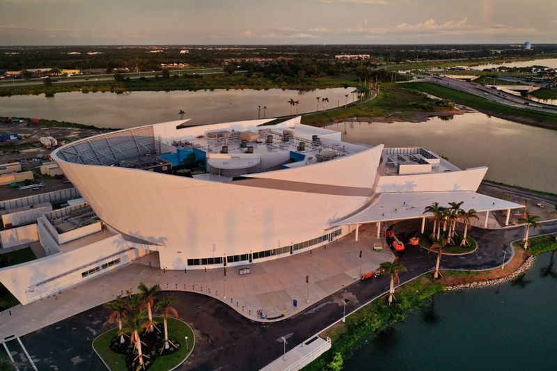 The grand opening for Mote Science Education Aquarium, located at 225 University Town Center Drive, next to the Mall at University Town Center, is set for Oct. 8, though members will be able to preview the $130 million facility on Oct. 6 and 7.