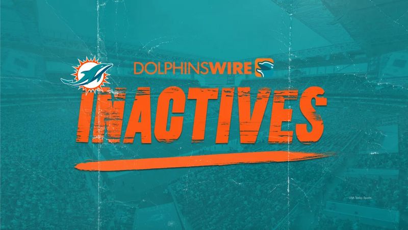 The Miami Dolphins listed their inactive players for game day.