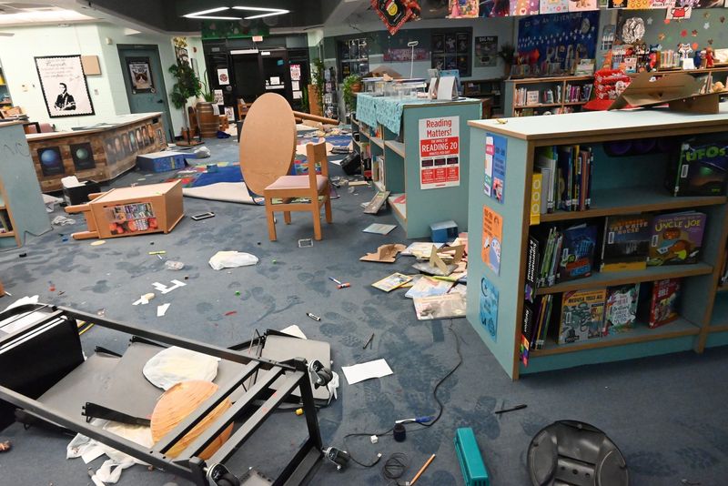 Boys, 12 an 13, leave $50,000 damage to Friendship Elementary School's media center.