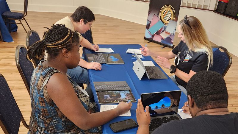 Beacon College students receive training from Jonathan Landing's Techtronic SkillCircuit in February 2025 at the downtown Leesburg campus.
