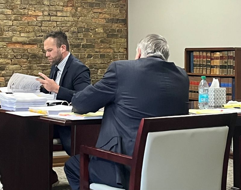 Dr. Ben Brown testifies Sept. 17, 2025, during an Administration Hearing requested by the Florida Department of Health. FDOH has already placed emergency restrictions on Brown and petitioned the state's Division of Administrative Hearings to recommend he face further sanctions that could include the permanent revocation or a suspension of his license.