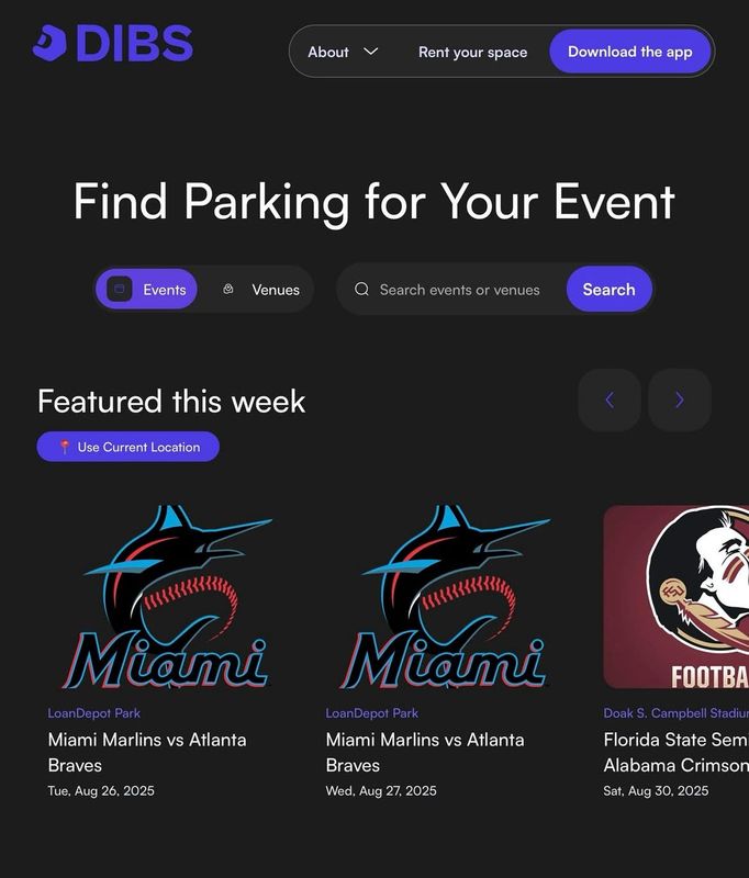 The DIBS parking app provides a solution to gameday parking woes.
