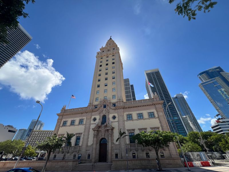 Property next to the Freedom Tower in downtown Miami is being offered for President Donald Trump presidential library.