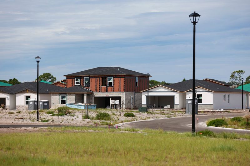 Construction of new homes in the Terra Lago community in Indiantown, Sept. 18, 2025.
