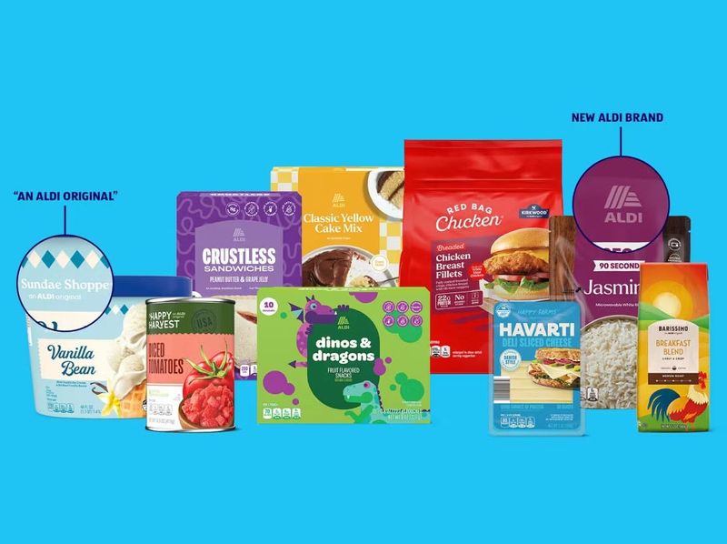 Aldi announced the launch of name-branded private label merchandise for the first time Sept. 24, 2025.