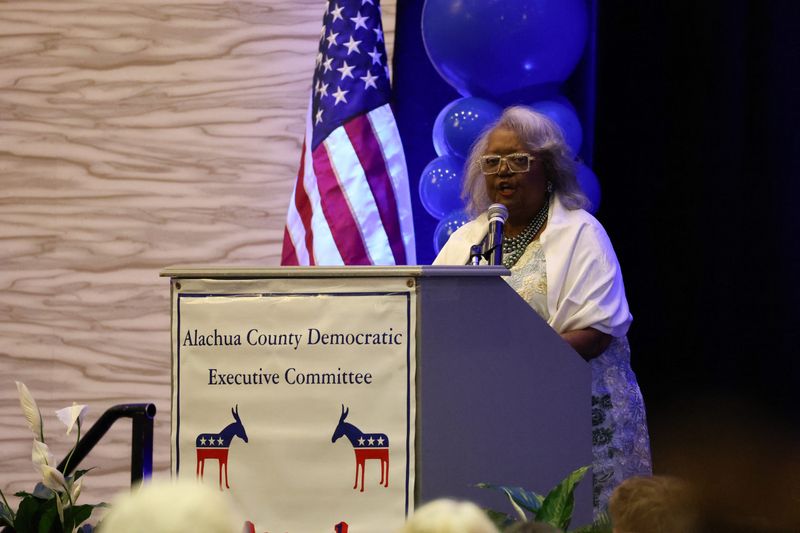 Florida Rep. Yvonne Hinson, D-Gainesville, speaks at the 26th annual Lawton Chiles Gala hosted by the Alachua County Democratic Party on Sept. 28, 2025, at the UF Hilton Hotel and Conference Center in Gainesville.