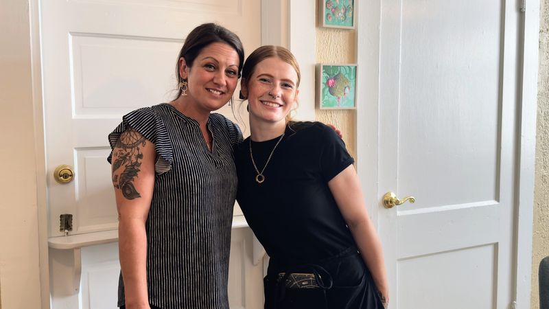 Stairway 2 Donnelly owner Nickole McIntyre with staffer Triniti Thomas, "who does just about everything," including offering friendly service to the Mount Dora restaurant's customers.
