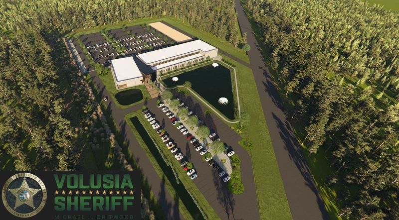 Conceptual images from a county document show what the Volusia Sheriff's Office headquarters in DeLand could look like.