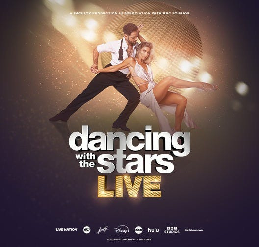Tickets will go on sale at 10 a.m. Friday, Oct. 10, for a performance of "Dancing With the Stars: Live!" on March 25, 2026, at Daytona's Peabody Auditorium.