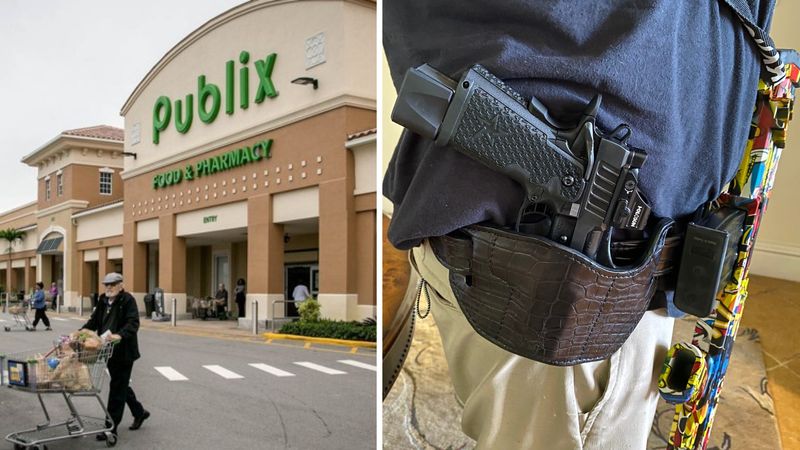 Publix now allows open carry of guns by customers in stores.