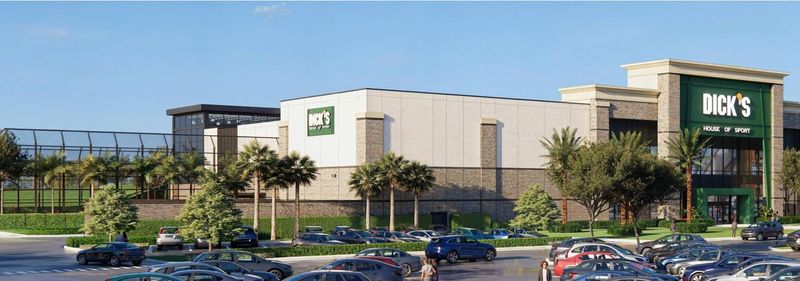 Rendering of Dick’s House of Sport at The Gardens Mall in Palm Beach Gardens, Fla.