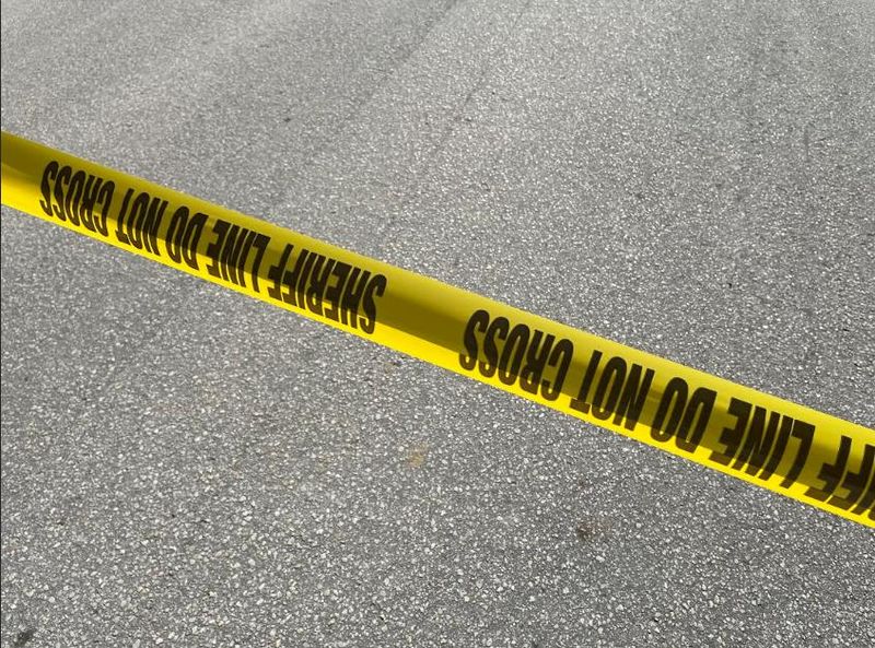 File picture of yellow crime scene tape.