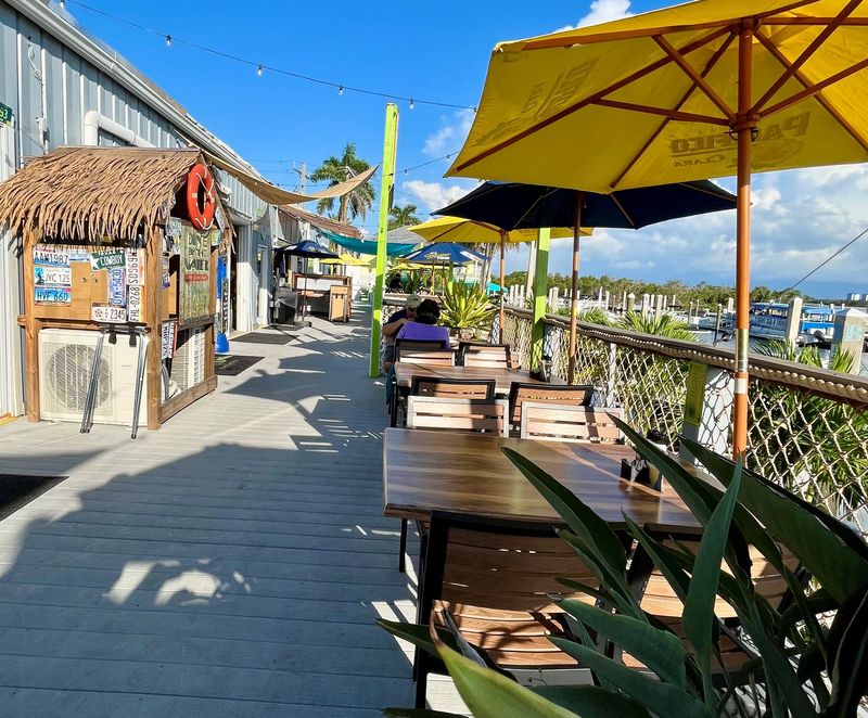 Marina Cantina on Fort Myers Beach has coveted waterfront seating.