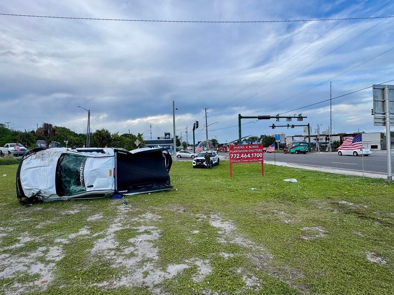 A man was arrested Oct. 27 after St. Lucie County Sheriff’s officials reported he drove dangerously, crashing into vehicles and causing a 'significant hazard to motorists and pedestrians,' a spokesperson said. His U-Haul truck reportedly rolled over on U.S. 1.