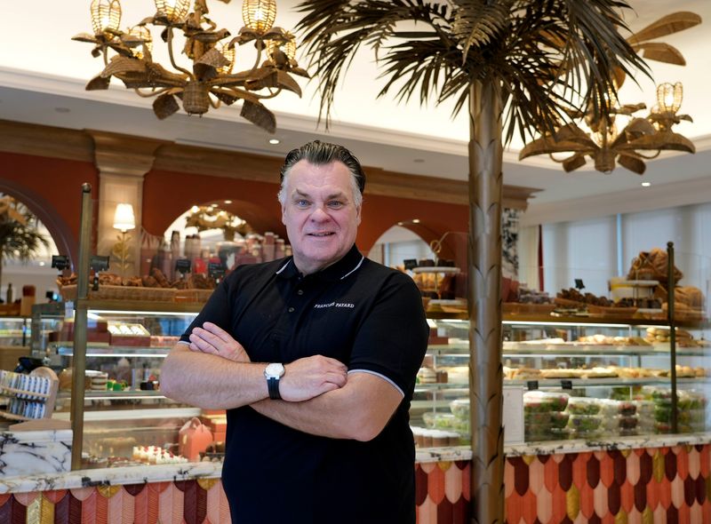 Chef Francois Payard leads Le Bilboquet gourmet market on Peruvian Avenue in Palm Beach Oct. 29.