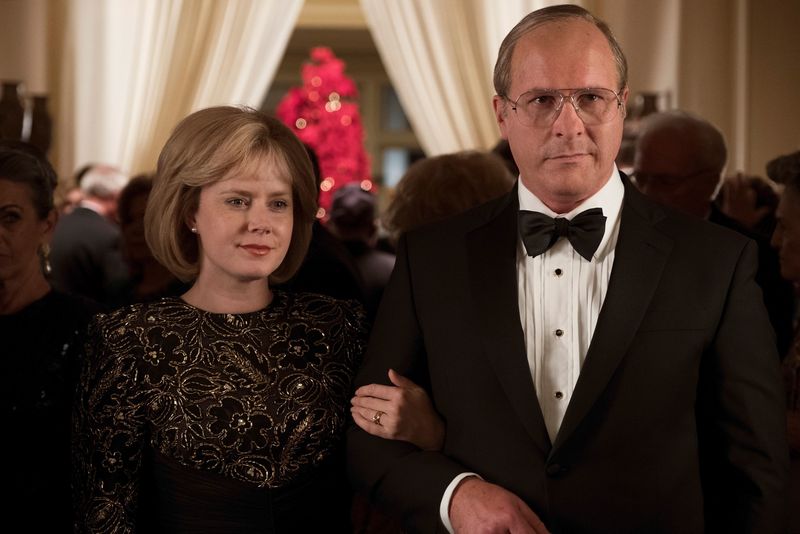 Lynne Cheney (Amy Adams) and husband Dick (Christian Bale) are a politically ambitious couple in the comedy/drama "Vice."