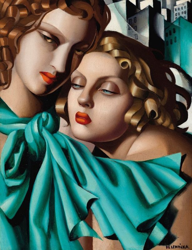 Tamara de Lempicka's work "The Young Girls" will be shown as part of her exhibition at The Baker Museum in Naples through Feb. 8, 2026. Exhibition explores artist’s singular contributions to modern art through a selection of her most striking paintings and drawings.