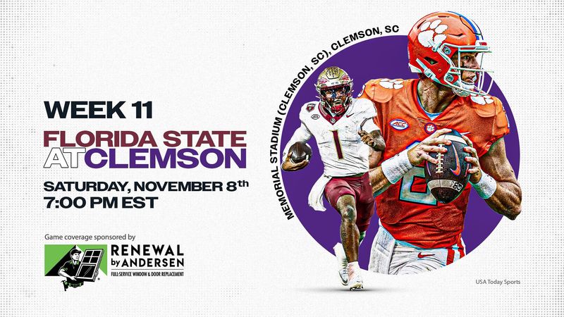 What Channel Is FSU Vs Clemson On Today Time TV Schedule To Watch Newsml 287316404 