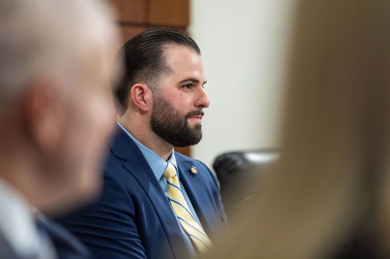 County Commissioner Christian Caban participates in a meeting Tuesday, Nov. 18, 2025.