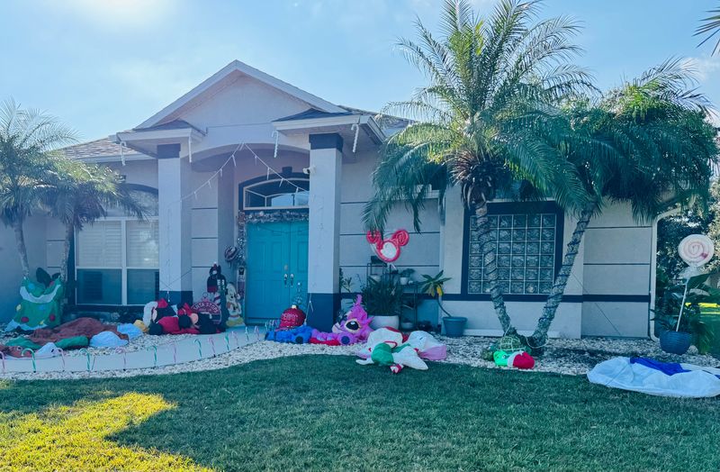 Christmas decorations in a yard in Port Orange's Waters Edge community on Thursday, Nov. 20, 2025.