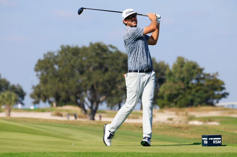 Lanto Griffin of Ponte Vedra Beach, playing here in the RSM Classic on Nov. 20 at the Sea Island Resort, was the medalist in the 2024 PGA Tour Q-School, presented by Korn Ferry.