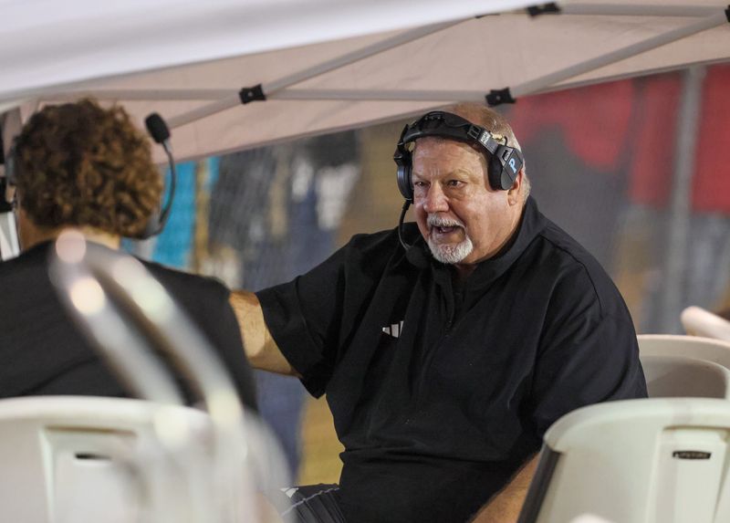 Williston head coach Robby Pruitt keeps an eye on the action during the first half half of the regional finals of the 2025 FHSAA Football Rural State Championships at Hawthorne High School in Hawethorne, FL on Friday, November 21, 2025. [Alan Youngblood/Gainesville Sun]